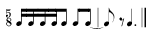 Rhythms font example